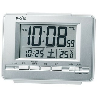 セイコー(SEIKO)の新品 セイコークロック ピクシス PYXIS NR535W 電波 目覚まし時計(置時計)