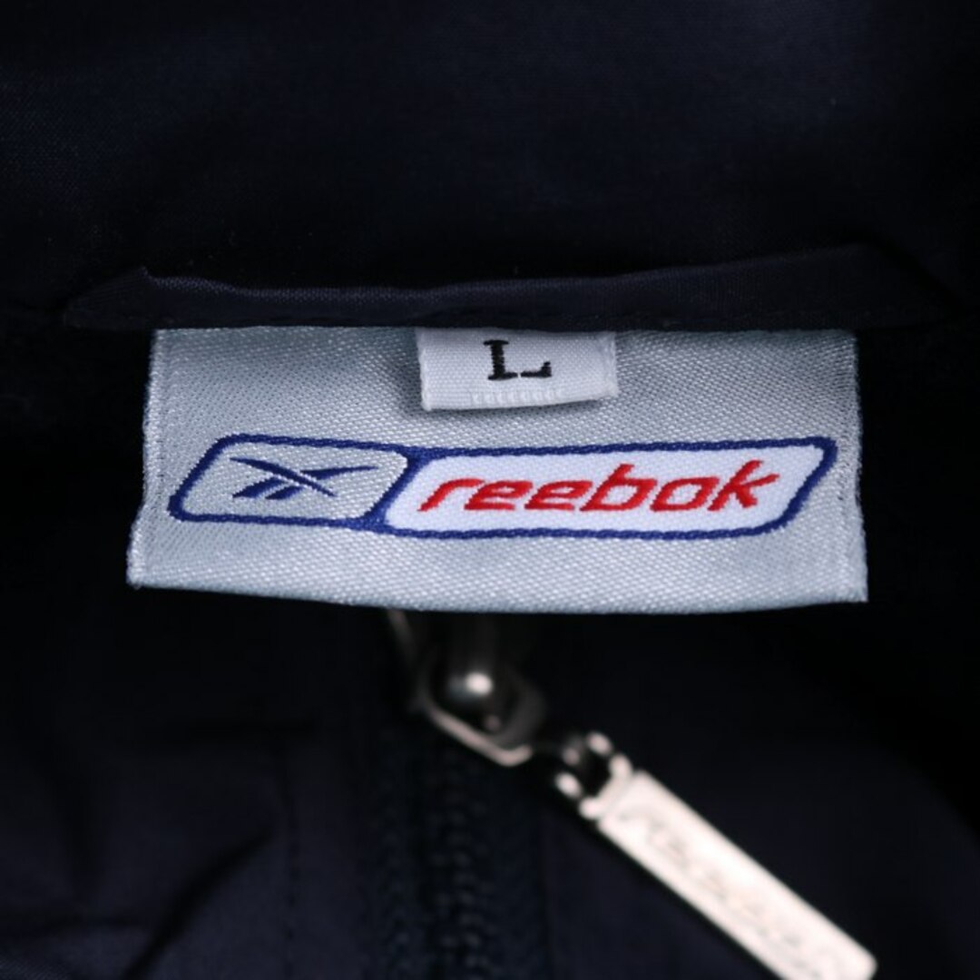 Reebok(リーボック)のリーボック ナイロンジャケット ウィンドブレーカー上 スポーツウエア アウター メンズ Lサイズ ネイビー Reebok メンズのジャケット/アウター(ナイロンジャケット)の商品写真