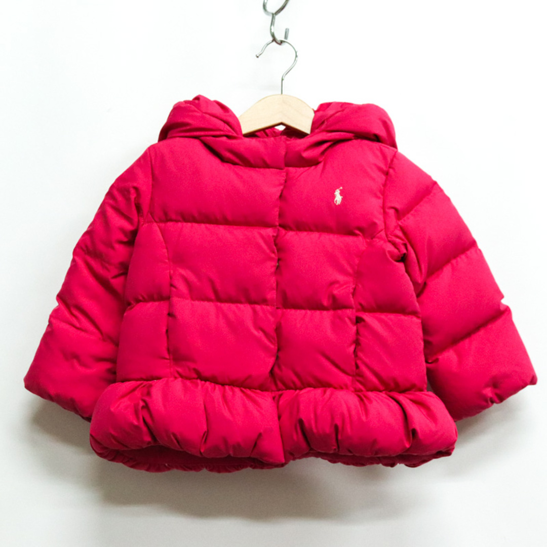 Ralph Lauren(ラルフローレン)のラルフローレン ダウンジャケット ジャンパー アウター ベビー 女の子用 24M 90/52サイズ レッド RALPH LAUREN キッズ/ベビー/マタニティのベビー服(~85cm)(ジャケット/コート)の商品写真