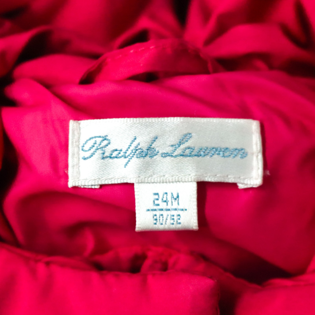 Ralph Lauren(ラルフローレン)のラルフローレン ダウンジャケット ジャンパー アウター ベビー 女の子用 24M 90/52サイズ レッド RALPH LAUREN キッズ/ベビー/マタニティのベビー服(~85cm)(ジャケット/コート)の商品写真