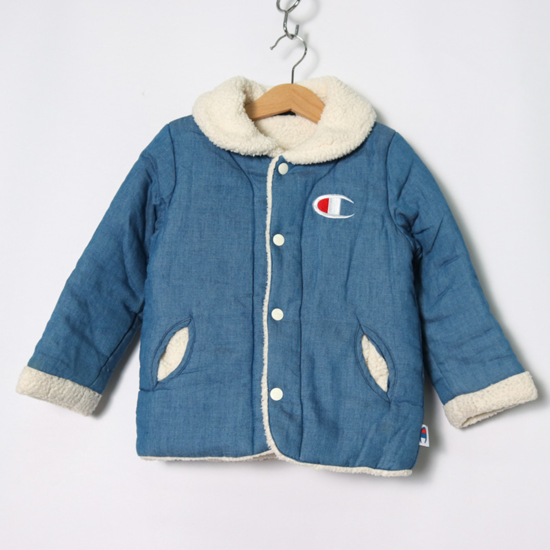 Champion(チャンピオン)のチャンピオン ボアジャケット ショートコート ジャンパー アウター キッズ 男の子用 110サイズ ブルー Champion キッズ/ベビー/マタニティのキッズ服男の子用(90cm~)(ジャケット/上着)の商品写真