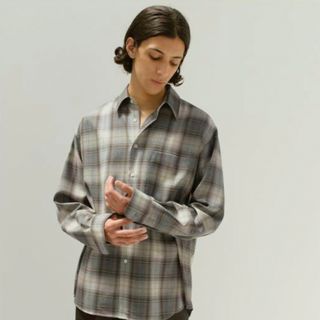 オーラリー(AURALEE)のAURALEE SUPER LIGHT WOOL CHECK SHIRT 3(シャツ)