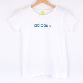 アディダス(adidas)のアディダス 半袖Tシャツ ロゴT スポーツウエア ネオレーベル レディース Mサイズ ホワイト adidas(Tシャツ(半袖/袖なし))