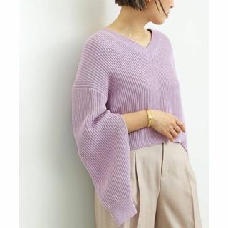 ドゥーズィエムクラス(DEUXIEME CLASSE)のエブリデイアイライク Design Sleeve Cropped プルオーバー(ニット/セーター)