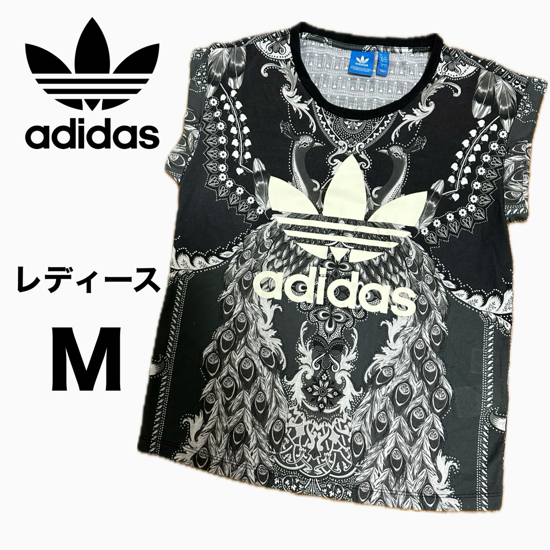 adidas(アディダス)の【美品】adidas × The Farm Company コラボ M 総柄 レディースのトップス(Tシャツ(半袖/袖なし))の商品写真