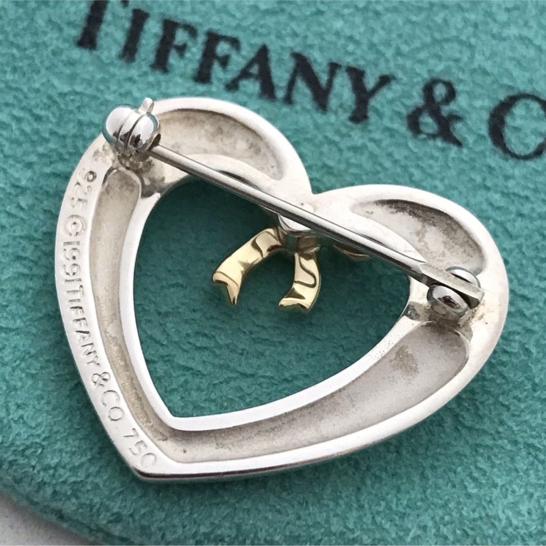 Tiffany & Co. - Tiffany ハートウィズボウ ブローチ美品希少の通販 by