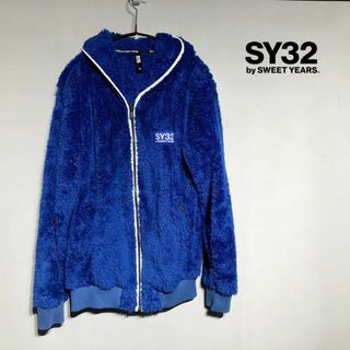 エスワイサーティトゥバイスィートイヤーズ(SY32 BY SWEET YEARS)のSY32 by SWEET YEARS ブルー フリース パーカー(パーカー)