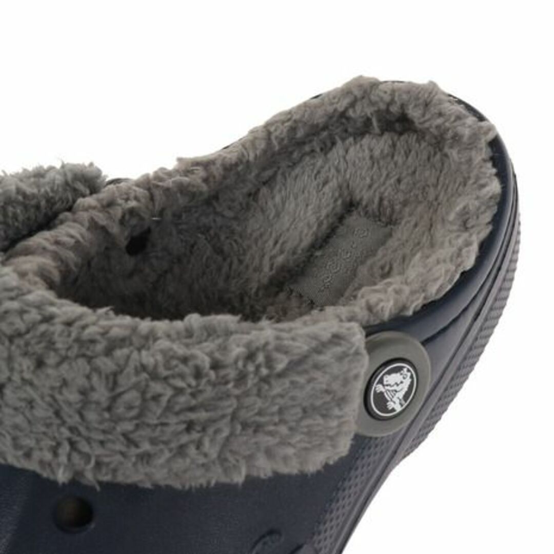 crocs(クロックス)の26cm クロックス バヤ ラインド ファズ ストラップ クロッグ ネイビー メンズの靴/シューズ(サンダル)の商品写真