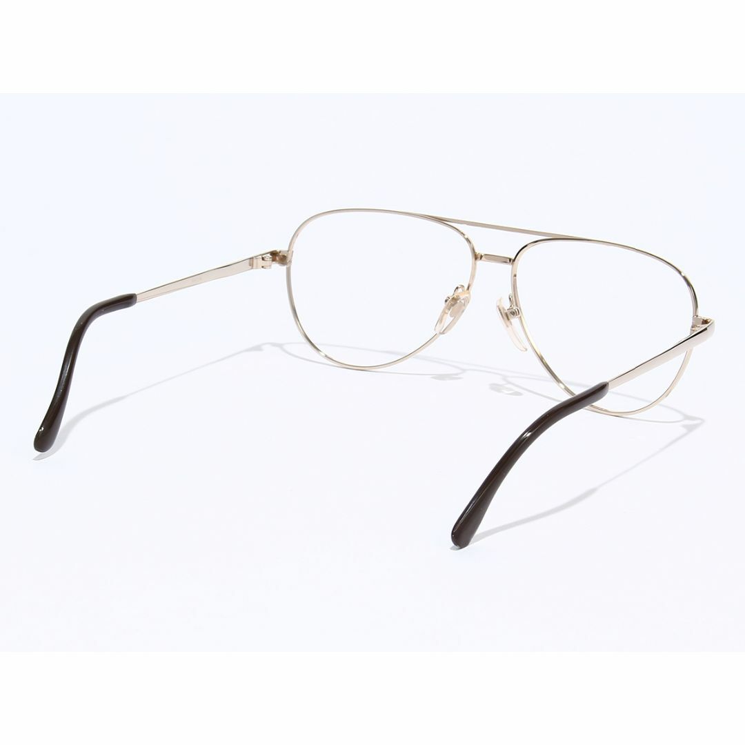AG FRAME ゴールド ツーブリッジ ティアドロップ ヴィンテージメガネ30 メンズのファッション小物(サングラス/メガネ)の商品写真