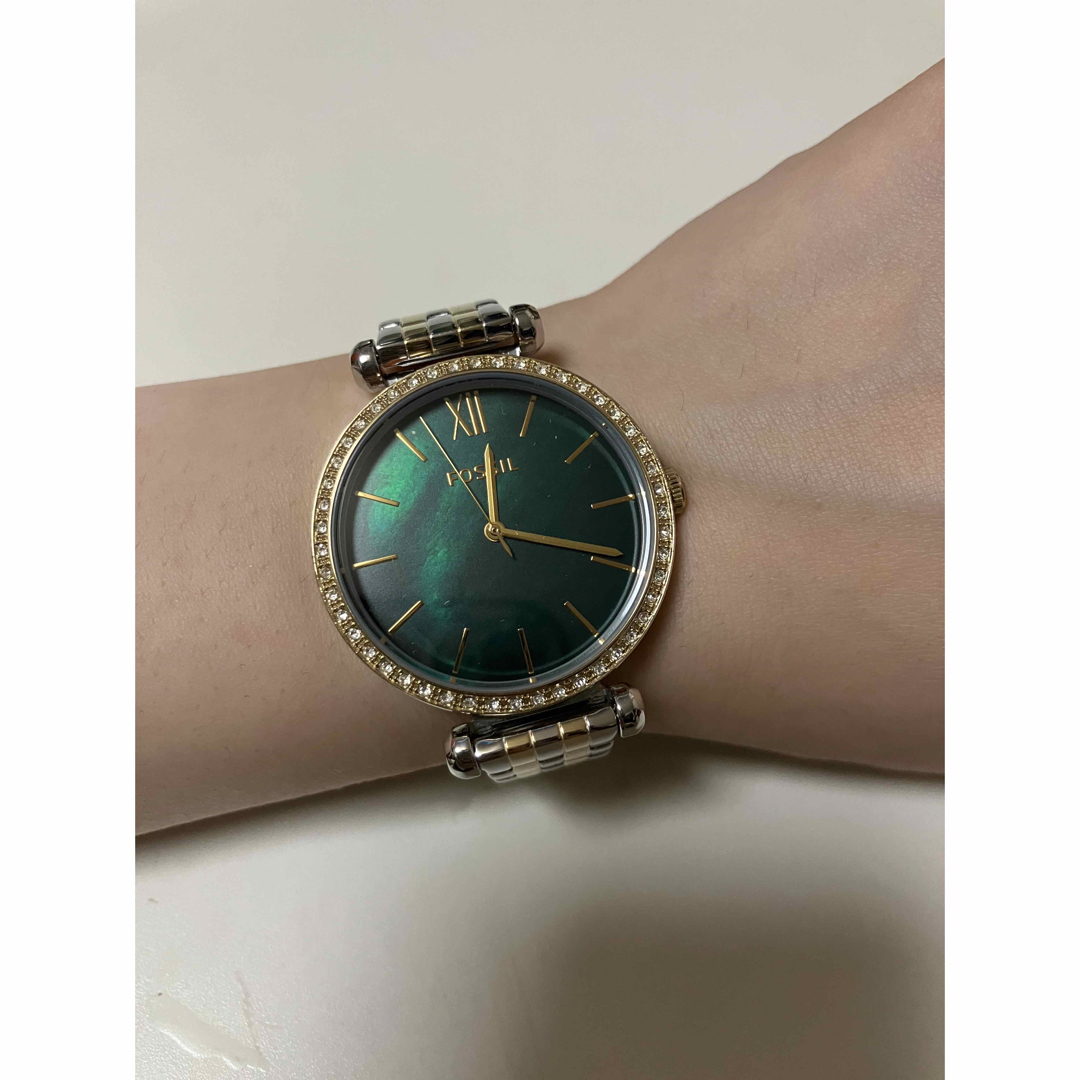 FOSSIL(フォッシル)のフォッシル　レディース　腕時計　グリーン レディースのファッション小物(腕時計)の商品写真