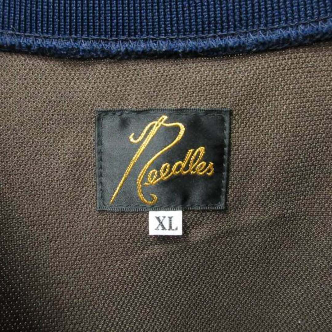 Needles(ニードルス)のNeedles×SSZ 美品 23AW トラックポロ ジャージ  紺 茶 XL メンズのトップス(ジャージ)の商品写真