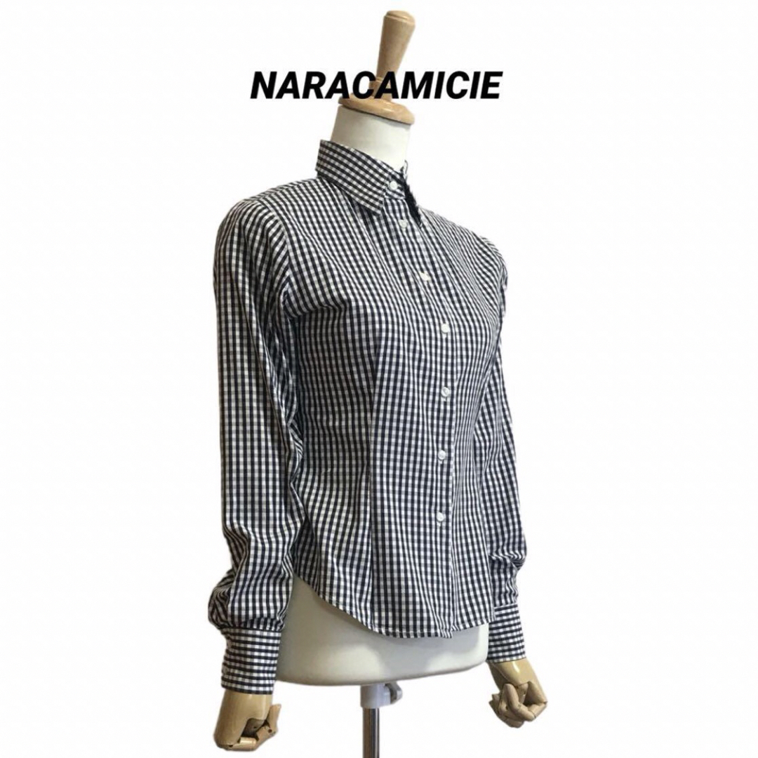 NARACAMICIE(ナラカミーチェ)のNARACAMICIE ギンガムチェック シャツ レディースのトップス(シャツ/ブラウス(長袖/七分))の商品写真