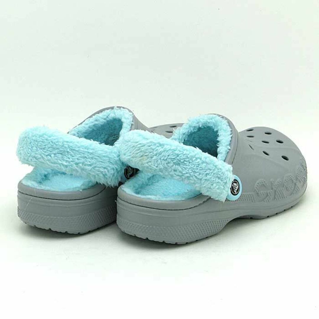 crocs(クロックス)の25cm クロックス バヤ ラインド ファズ ストラップ クロッグ ライトグレー メンズの靴/シューズ(サンダル)の商品写真