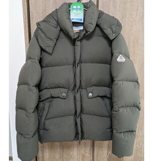 極美品□PYRENEX/ピレネックス HMS068 ユナイテッドアローズ別注 COVERT MINI RIPSTOP UA フーデッド WZIP ダウンジャケット カーキ S 正規