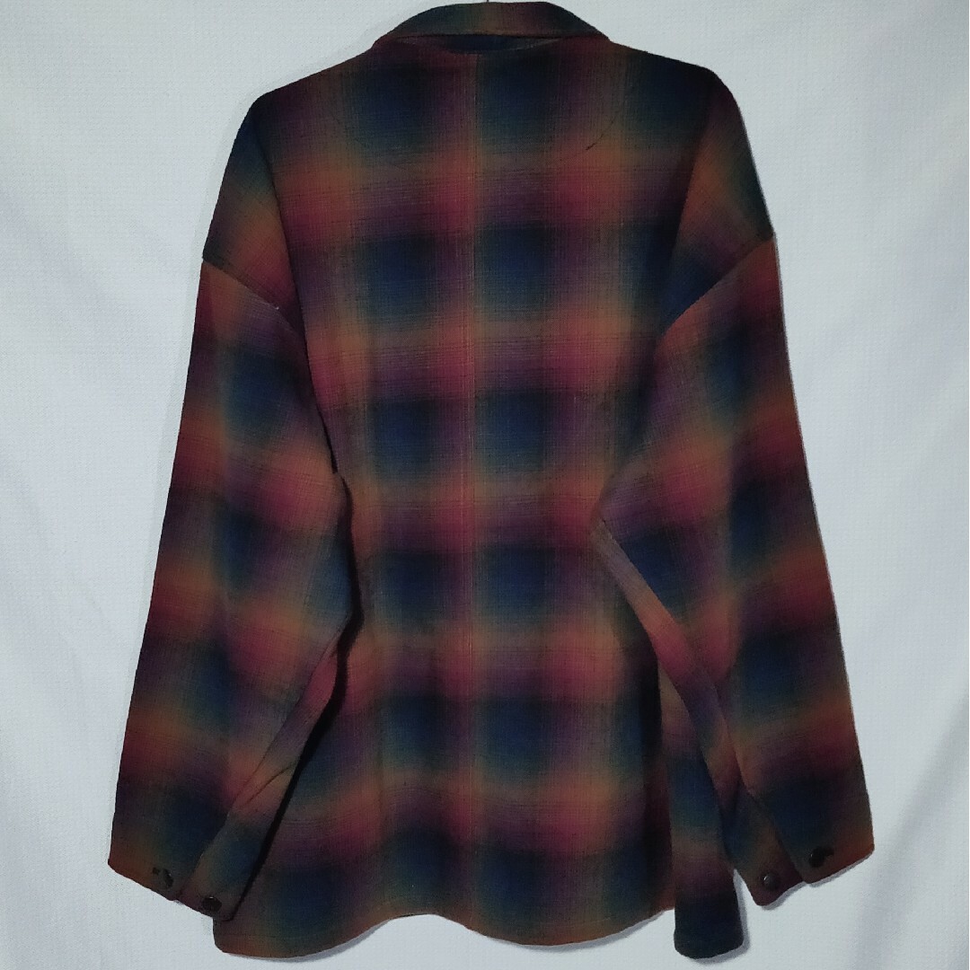 新品 カバーオール 3L チェックブラウン フリース コーデュロイ ワークマン メンズのジャケット/アウター(カバーオール)の商品写真