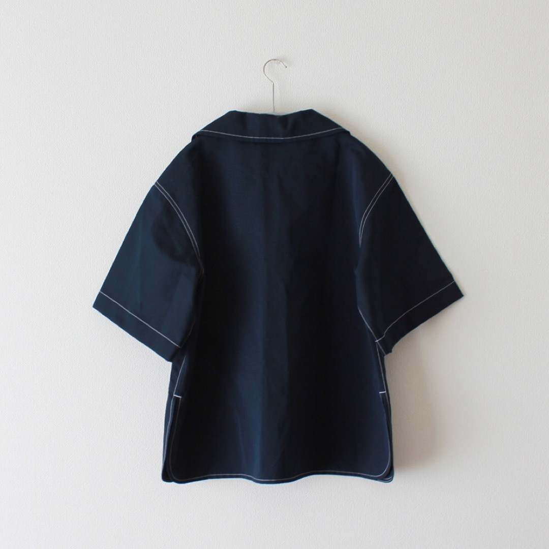 Jil Sander(ジルサンダー)のJIL SANDER／ジルサンダー／21SS／オーバーサイズステッチブラウス レディースのトップス(シャツ/ブラウス(半袖/袖なし))の商品写真