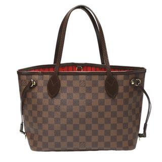 ルイヴィトン(LOUIS VUITTON)のルイヴィトン N51109 ハンドバッグ ブラウン  LOUIS VUITTON ネヴァーフルPM ダミエ(ハンドバッグ)