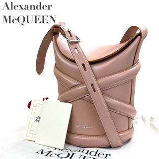 アレキサンダーマックイーン(Alexander McQueen)の【未使用品】アレキサンダーマックイーン　ザ　カーブ　バケット　ショルダー　ピンク(ショルダーバッグ)