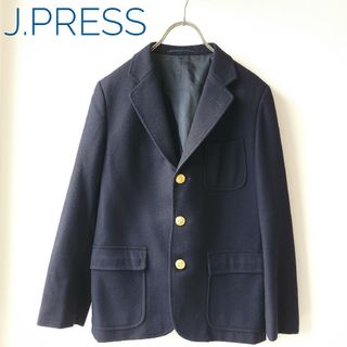 ジェイプレス(J.PRESS)のJ.PRESS　ウールテーラードジャケット　紺ブレザー　金ボタン　L　ネイビー(テーラードジャケット)