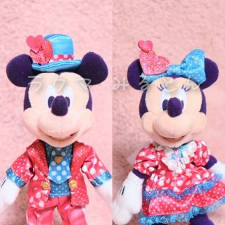 ディズニー(Disney)のパルパルーザ・ミッキー＆ミニー ぬいぐるみバッジ セット(ぬいぐるみ)