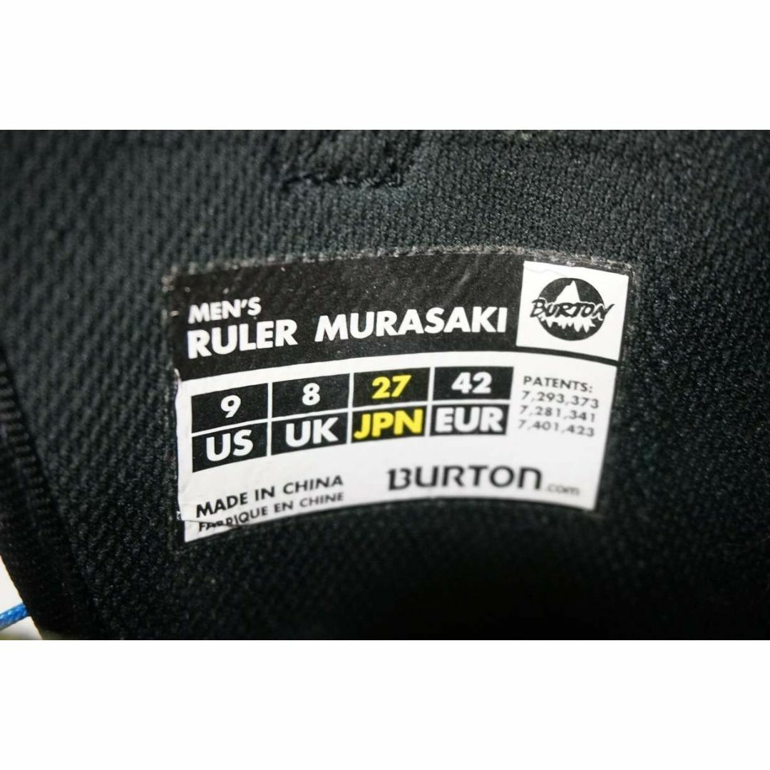 BURTON(バートン)のBURTON バートンブーツ RULERルーラー ムラサキ 27cm スポーツ/アウトドアのスノーボード(ブーツ)の商品写真