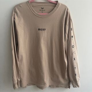 ロキシー(Roxy)のROXY ベージュ　ロンT XL ユニセックス(Tシャツ(長袖/七分))