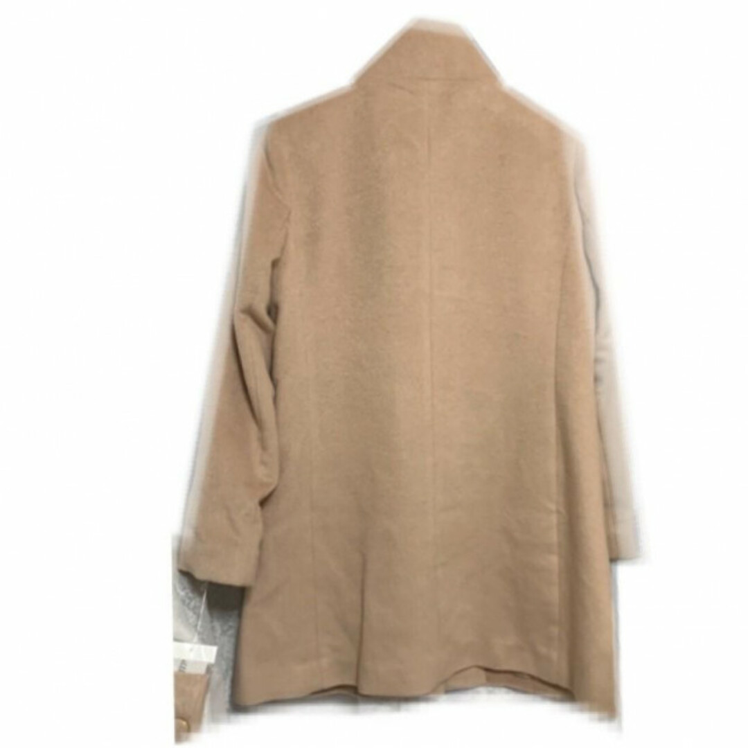 ジャケット/アウター新品 サイズ2  ウール コート リボン ベージュ 定価3万円