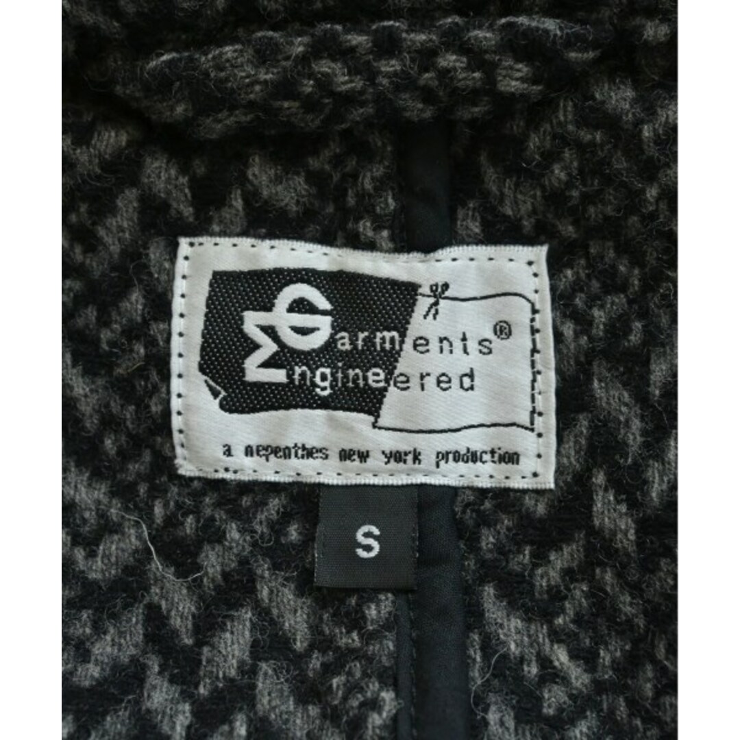 Engineered Garments(エンジニアードガーメンツ)のEngineered Garments ジャケット S 黒xグレー(総柄) 【古着】【中古】 メンズのジャケット/アウター(その他)の商品写真