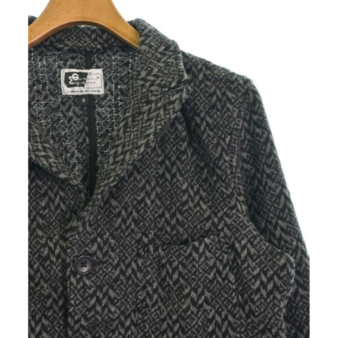 Engineered Garments(エンジニアードガーメンツ)のEngineered Garments ジャケット S 黒xグレー(総柄) 【古着】【中古】 メンズのジャケット/アウター(その他)の商品写真