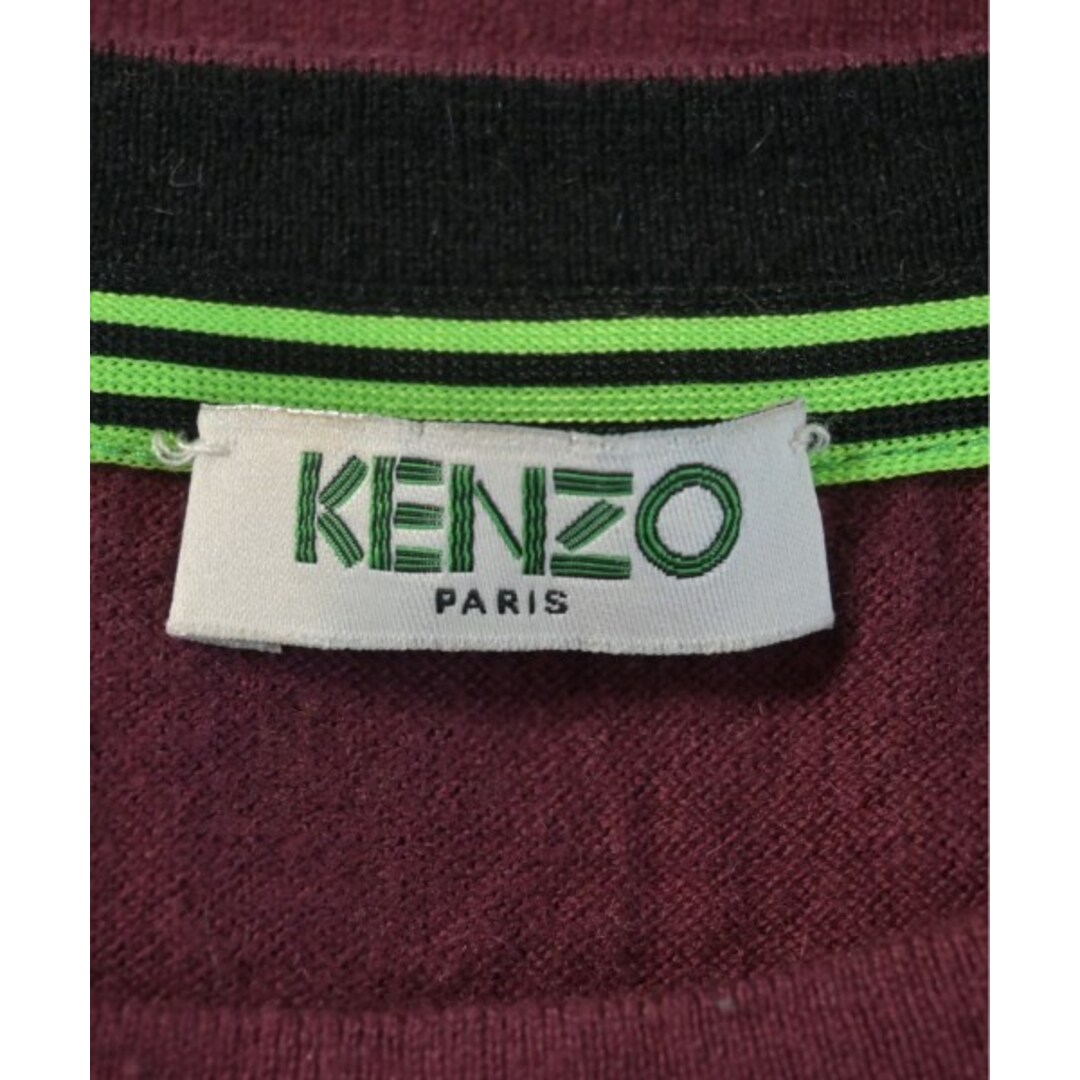 KENZO(ケンゾー)のKENZO ケンゾー ニット・セーター M エンジx紺x白等(総柄) 【古着】【中古】 レディースのトップス(ニット/セーター)の商品写真