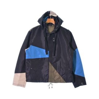 ランバン(LANVIN)のLANVIN ランバン ブルゾン 46(M位) 黒x青xカーキ等 【古着】【中古】(その他)