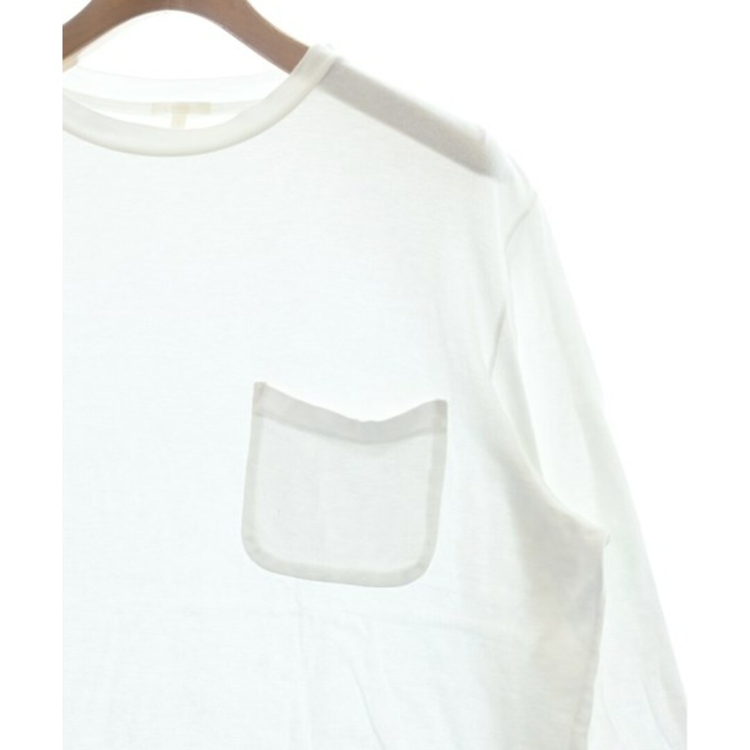 COMOLI(コモリ)のCOMOLI コモリ Tシャツ・カットソー 2(M位) 白 【古着】【中古】 メンズのトップス(Tシャツ/カットソー(半袖/袖なし))の商品写真
