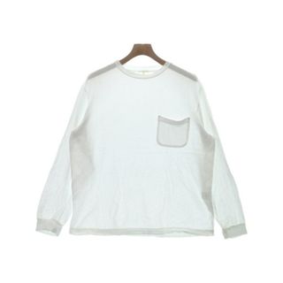 コモリ(COMOLI)のCOMOLI コモリ Tシャツ・カットソー 2(M位) 白 【古着】【中古】(Tシャツ/カットソー(半袖/袖なし))