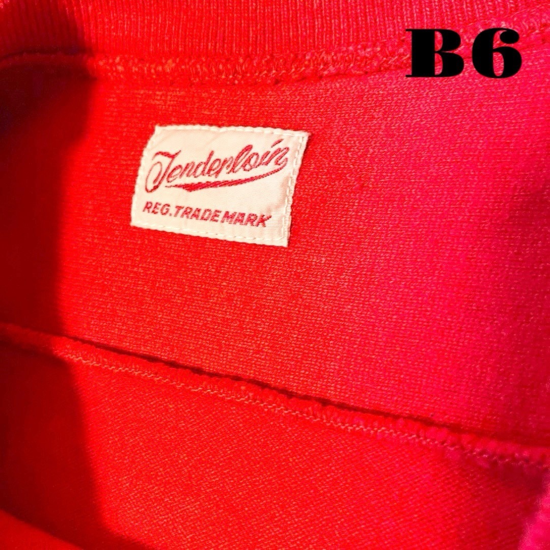 TENDERLOIN(テンダーロイン)の人気品！ TENDERLOIN 長袖 Tシャツ ロンT NFL AX 赤 M メンズのトップス(Tシャツ/カットソー(七分/長袖))の商品写真