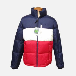 ホリスター(Hollister)の★新品★ホリスター★中綿ジャケット (Navy/White/Red/L)(ダウンジャケット)