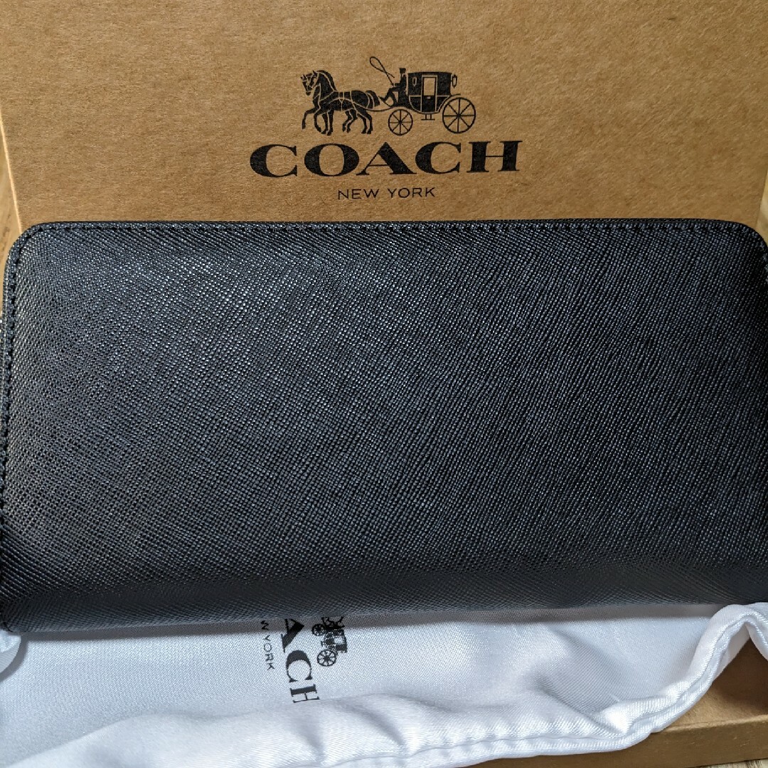 COACH(コーチ)のCOACH 長財布　ラウンドファスナー　シンプル黒 メンズのファッション小物(長財布)の商品写真