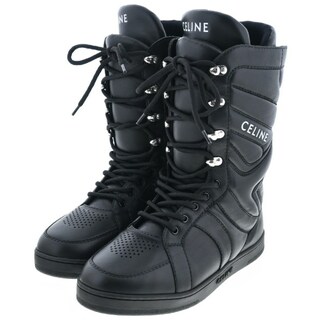 セリーヌ(celine)のCELINE セリーヌ ブーツ EU43(28cm位) 黒 【古着】【中古】(ブーツ)