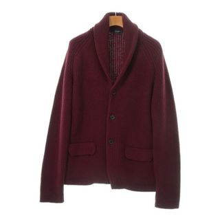 ジルサンダー(Jil Sander)のJIL SANDER ジルサンダー カーディガン 48(L位) エンジ系 【古着】【中古】(カーディガン)