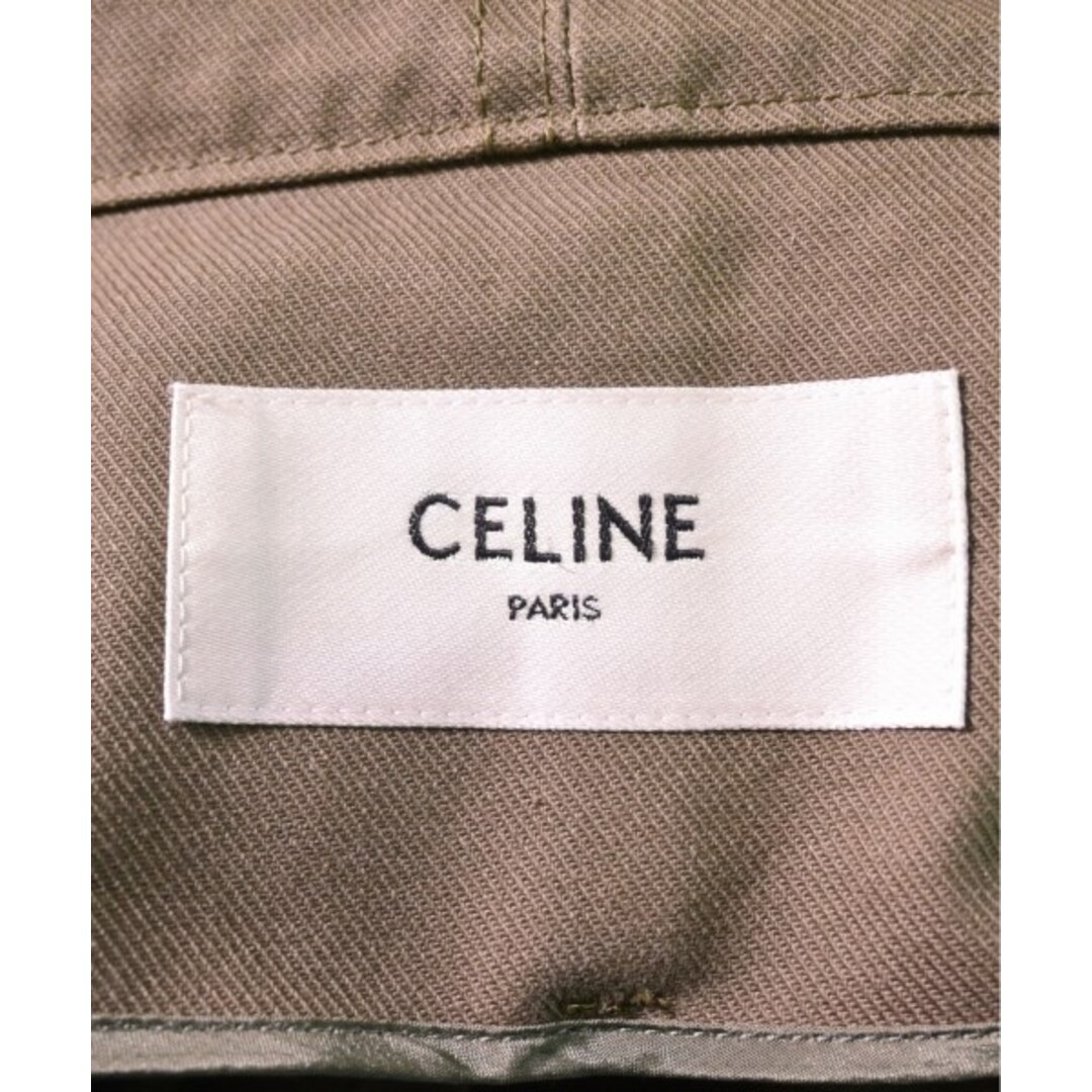 celine(セリーヌ)のCELINE セリーヌ モッズコート 48(L位) カーキ 【古着】【中古】 メンズのジャケット/アウター(モッズコート)の商品写真