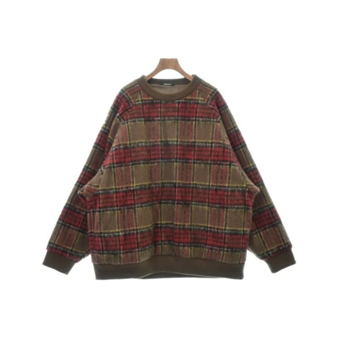 UNDERCOVER(アンダーカバー)のUNDER COVER アンダーカバー スウェット L 赤x茶x黄等(チェック) 【古着】【中古】 メンズのトップス(スウェット)の商品写真