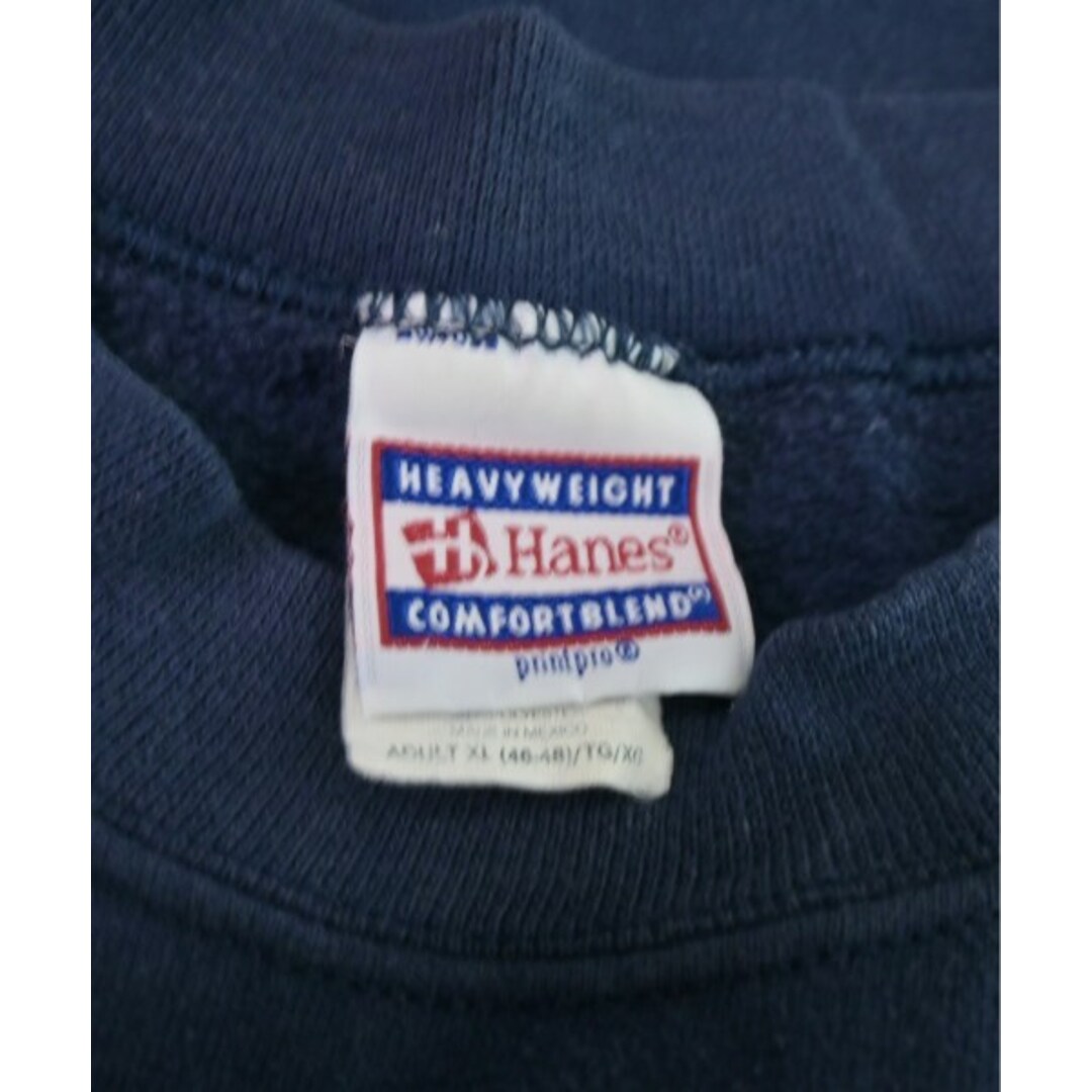 Hanes(ヘインズ)のHanes ヘインズ スウェット XL 紺 【古着】【中古】 メンズのトップス(スウェット)の商品写真