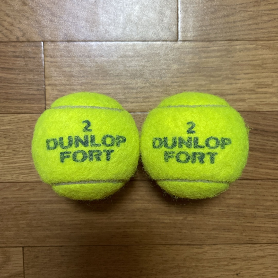 DUNLOP(ダンロップ)のダンロップテニスボール　2個　送料無料　2番 スポーツ/アウトドアのテニス(ボール)の商品写真