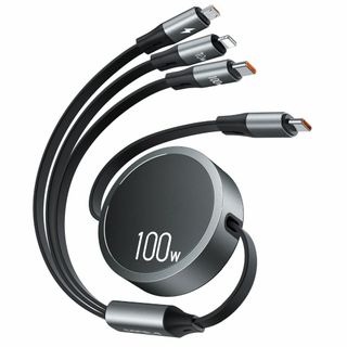 【色:グレー】【新登場&100W】USB-C to USB-C ケーブルPD対応(PC周辺機器)