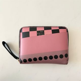 スマイソン(Smythson)のSMYTHSON❤️レザージップパースS❤️限定柄❤️ピンク(財布)