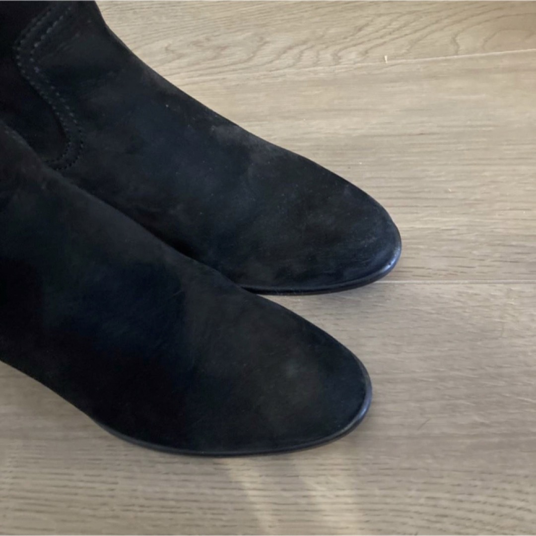 DIANA(ダイアナ)の［No.106］DIANA ダイアナ　ロングブーツ　黒　22.5cm 太ヒール レディースの靴/シューズ(ブーツ)の商品写真