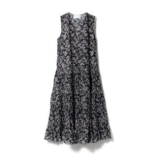 マーレット(Merlette)の【新品未使用】 MERLETTE マーレット レディース ティアードワンピース WALLIS SMOCKED PRINT 165E12LP 【S/BLACK STAMPED FLORAL PRINT】(ミニワンピース)