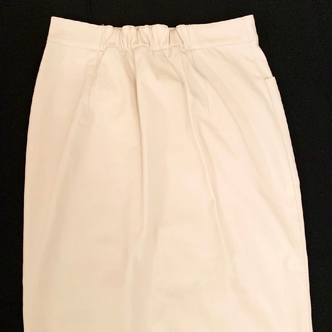 BABYLONE(バビロン)の極美品✨綿１００%⭐️BABYLONE ロング タイト スカート 白 S レディースのスカート(ロングスカート)の商品写真