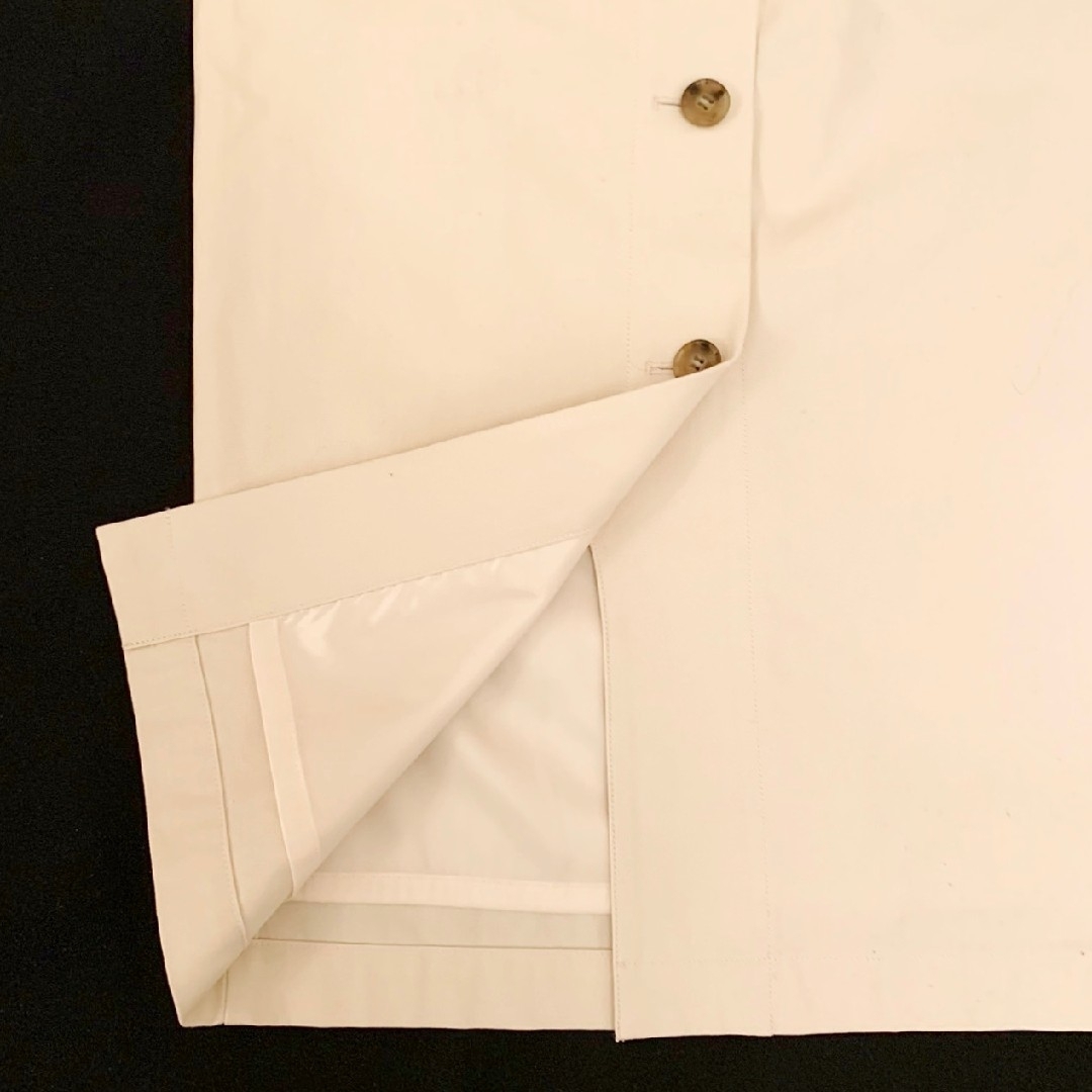レディース極美品✨綿１００%⭐️BABYLONE ロング タイト スカート 白 S