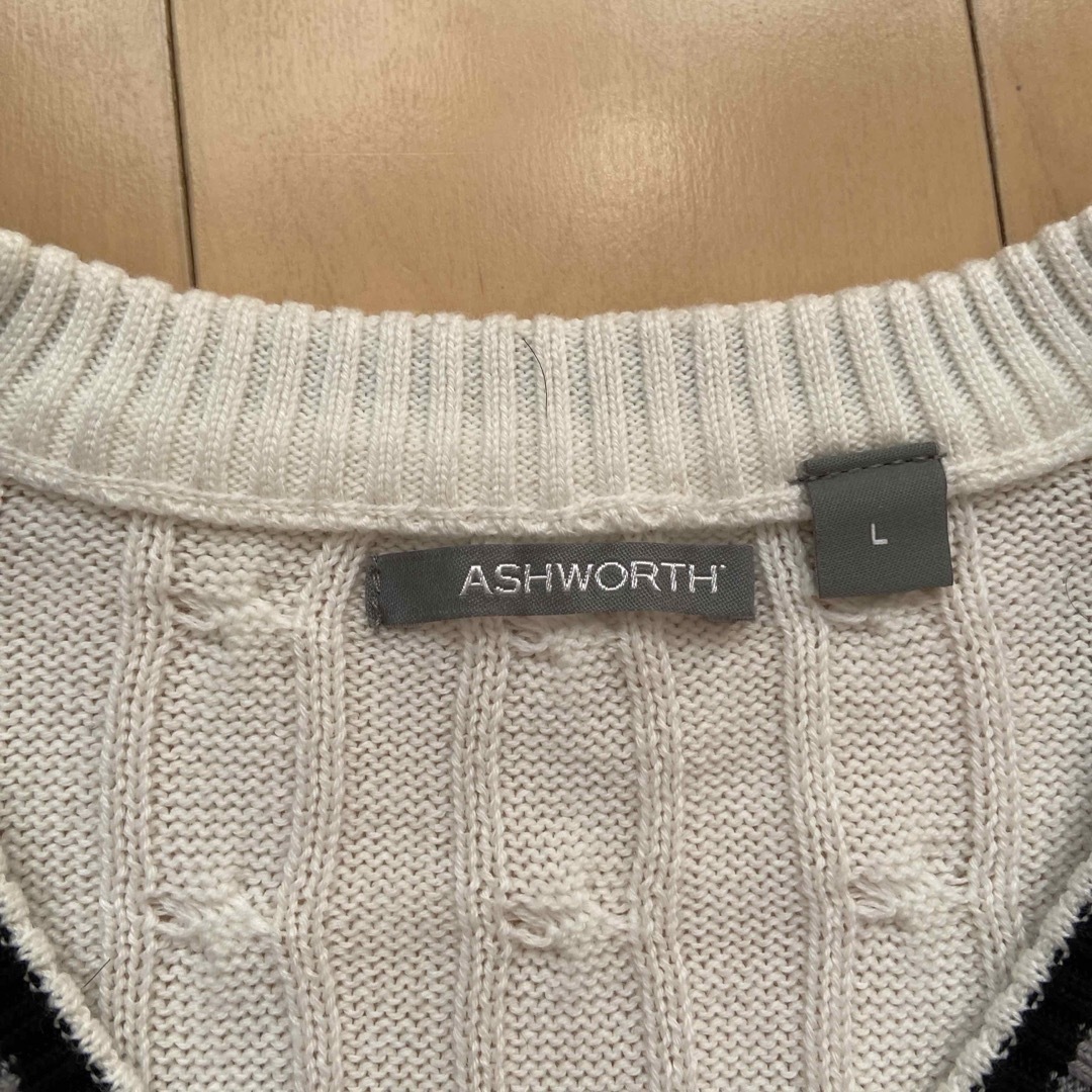 Ashworth(アシュワース)の⭐️再値下⭐️（ゴルフウェア）　ASHWORTH メンズL スポーツ/アウトドアのゴルフ(ウエア)の商品写真