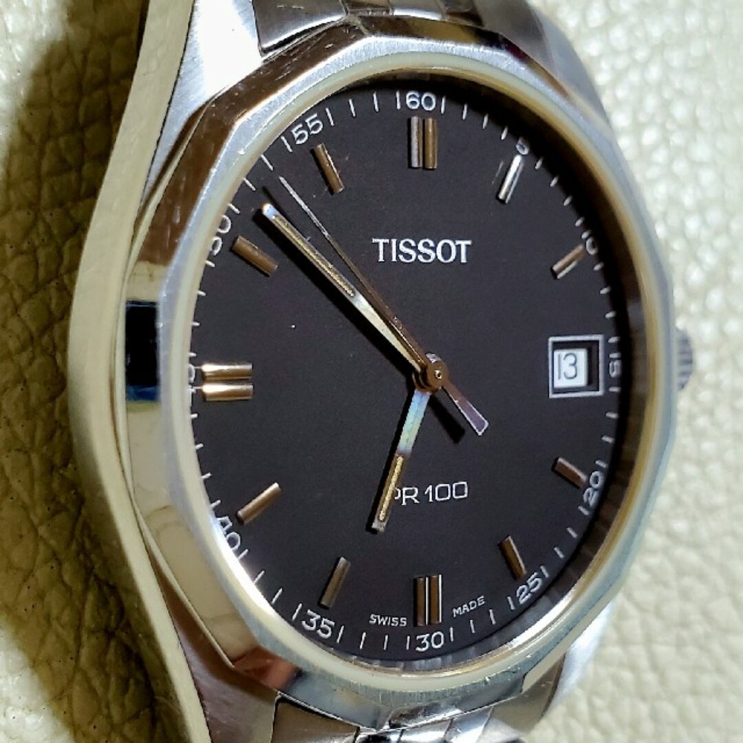 TISSOT(ティソ)のTISSOT ティソ PR100 デイト ブラック文字盤 クォーツ メンズ メンズの時計(腕時計(アナログ))の商品写真